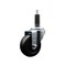 Service Caster 3.5'' SS Hard Rubber Wheel Swivel 1'' Expanding Stem Caster SCC-SSEX20S3514-HRS-1 - alternate 1